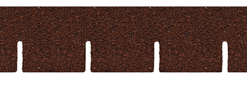 1/2" Scale Red Square Asphalt Shingles